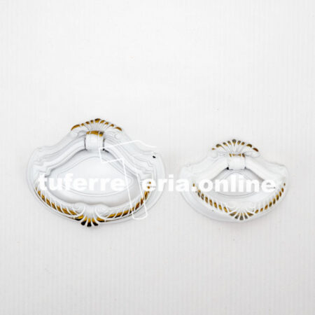 TIRADORES-CONCHA-BLANCO-Y-DORADO