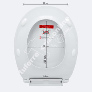 como saber la medida de la tapa del inodoro