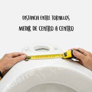 como saber la medida de la tapa del inodoro