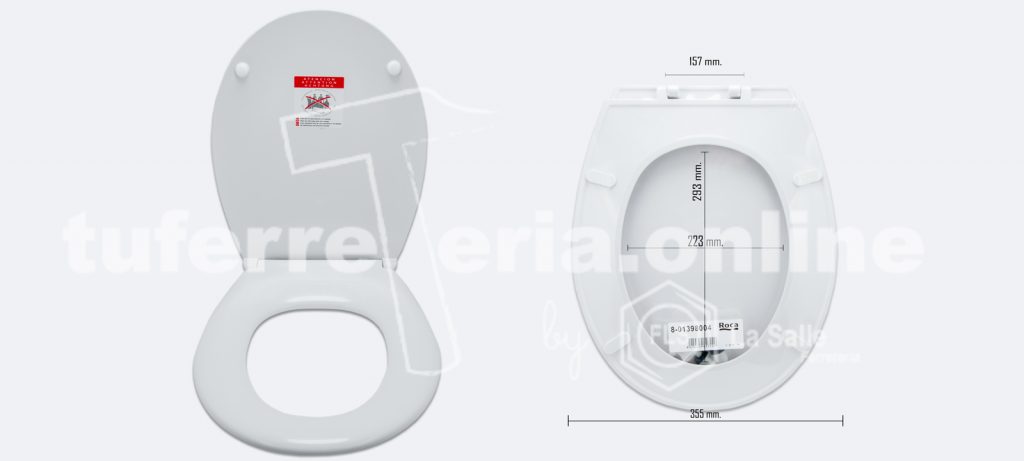 como saber la medida de la tapa del inodoro